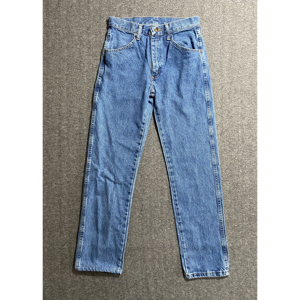 Rustler Jeans Men's Blue Regular Fit Straight Leg Medium Wash Cotton Denim 29x32